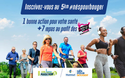 5KM #Néspourbouger : 1 inscription, 2 bonnes actions !